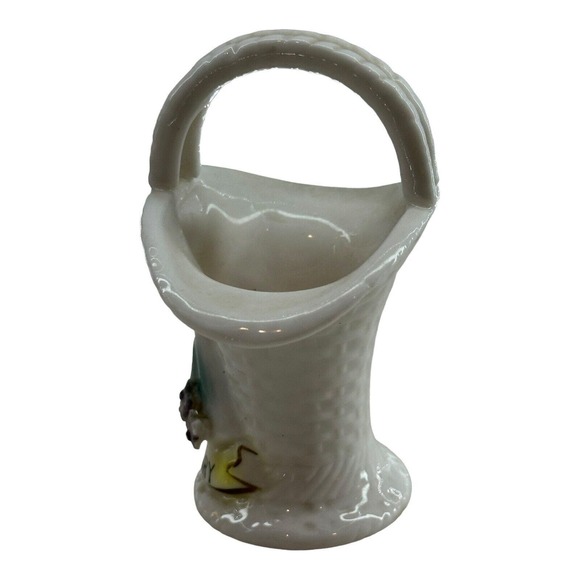 February Birthday Angel Adriane Basket Figure Purple Rhinestones DAMAGE READ VTG - Picture 2 of 12